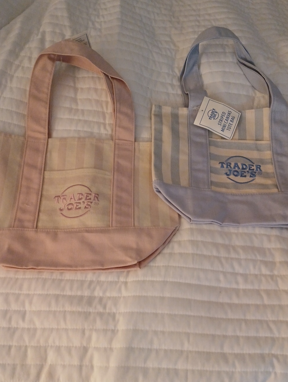 Pink Stripe Tote Bag
